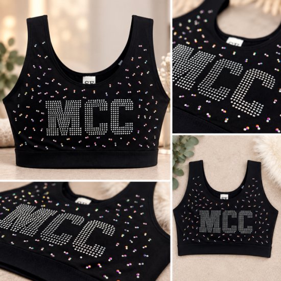 MCC Top Crop Sport Doppelpunkt - einseitg bedruckt